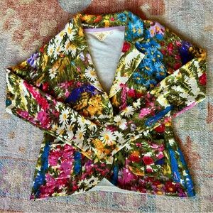 HWR Anthropologie Floral Multicolor Women's Sweater